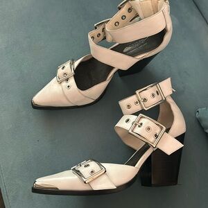 Jeffrey Campbell pointed toe western heels